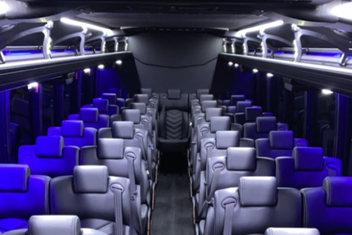 Tampa Charter Bus Interior